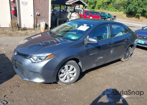 2014 Toyota Corolla Le из США, поврежденный, VIN 5YFBURHE2EP141778